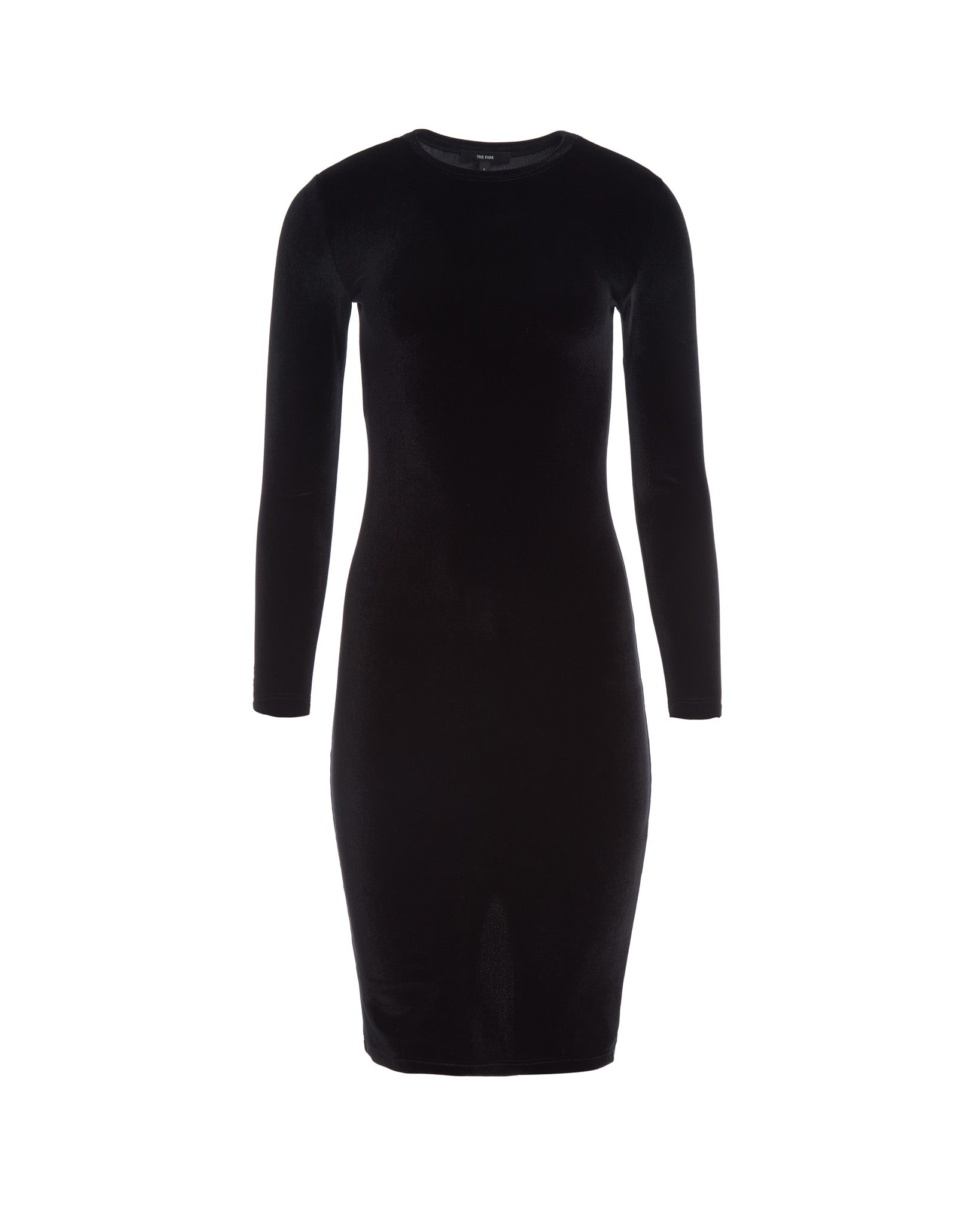 THE PARK Carine Stretch-velvet Midi Dress - Women - Black Dresses - L THE PARK Carine Stretch-velvet Midi Dress - Women - Black Dresses - L
