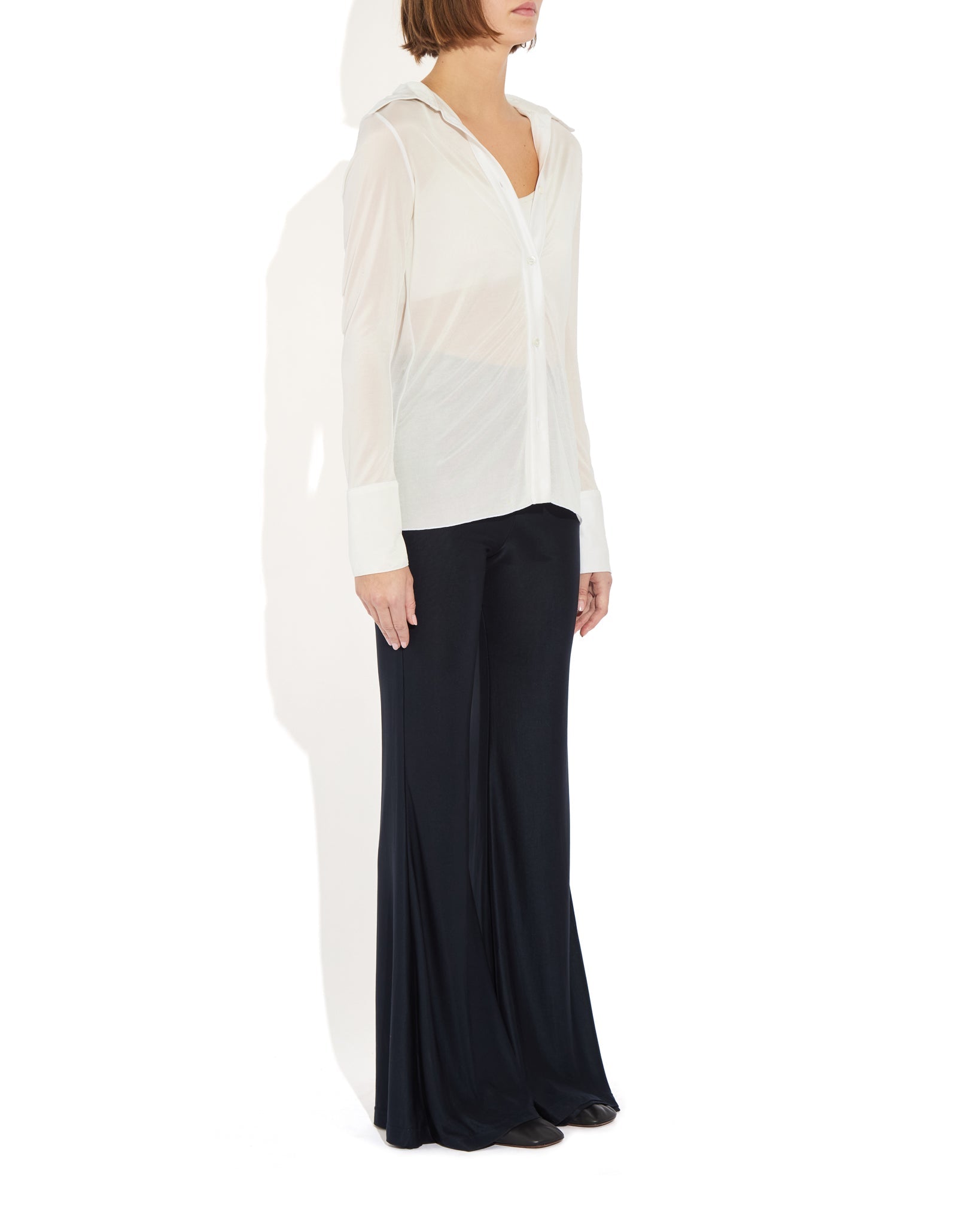 Semi-Sheer Serge Blouse - The Park