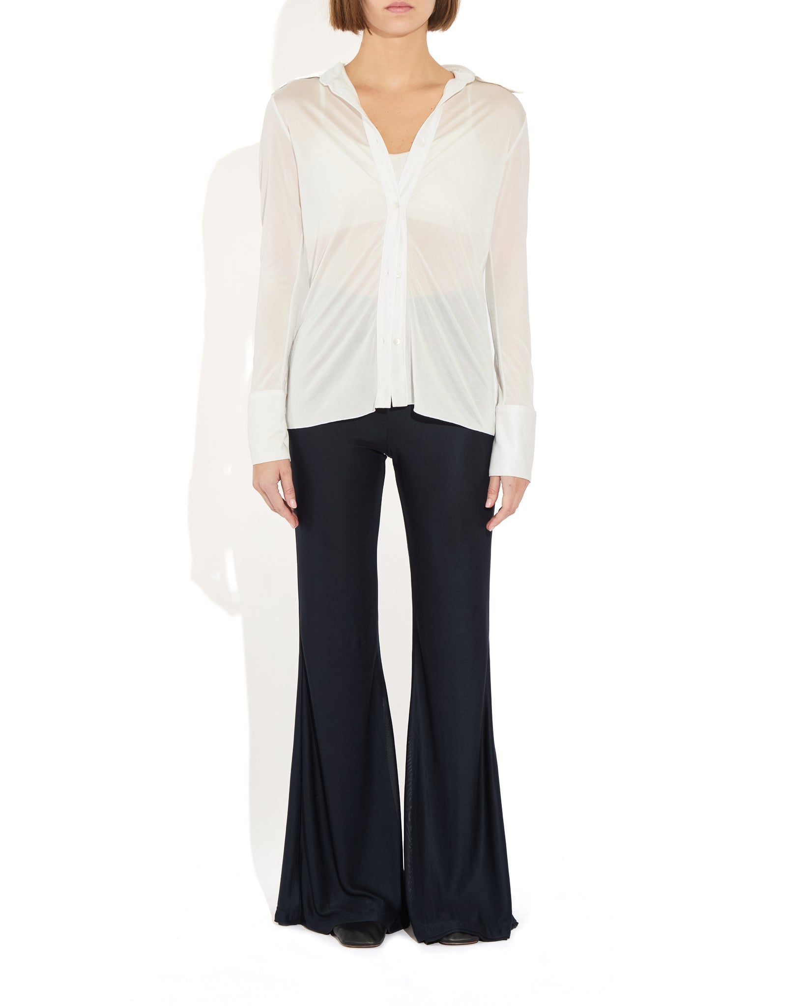 Semi-Sheer Serge Blouse - The Park