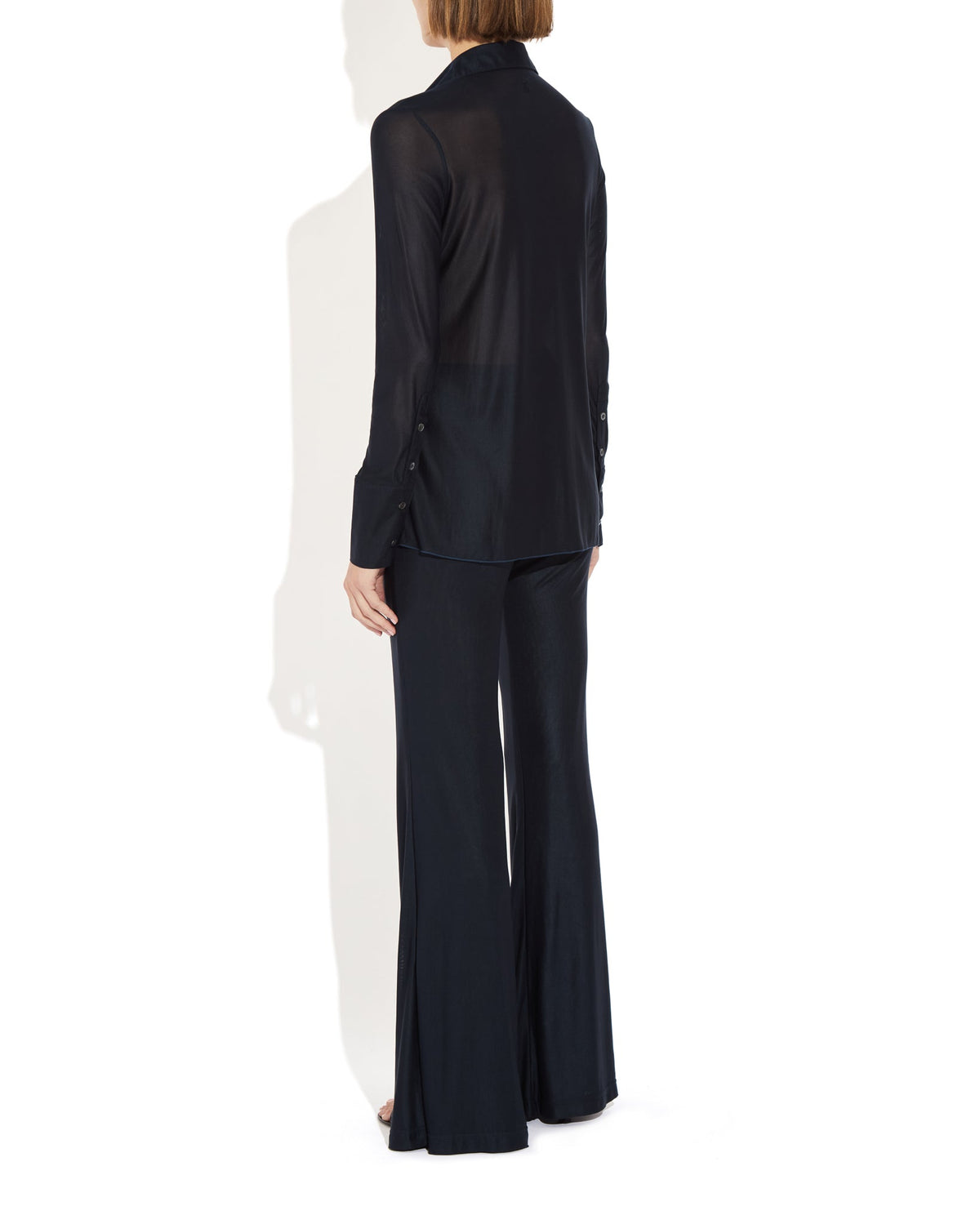 Semi-Sheer Serge Blouse - THE PARK