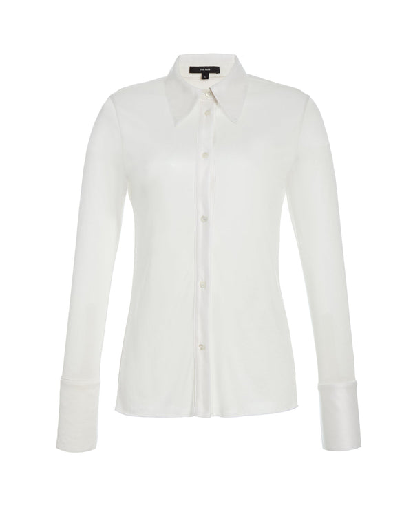 Semi-Sheer Serge Blouse