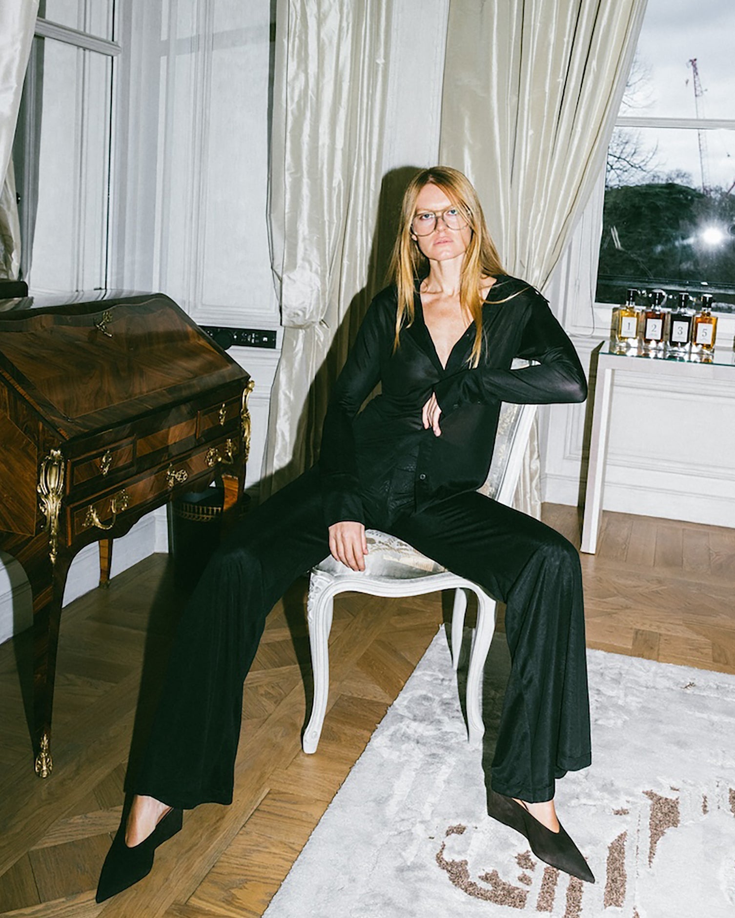 Semi-Sheer Serge Blouse - THE PARK
