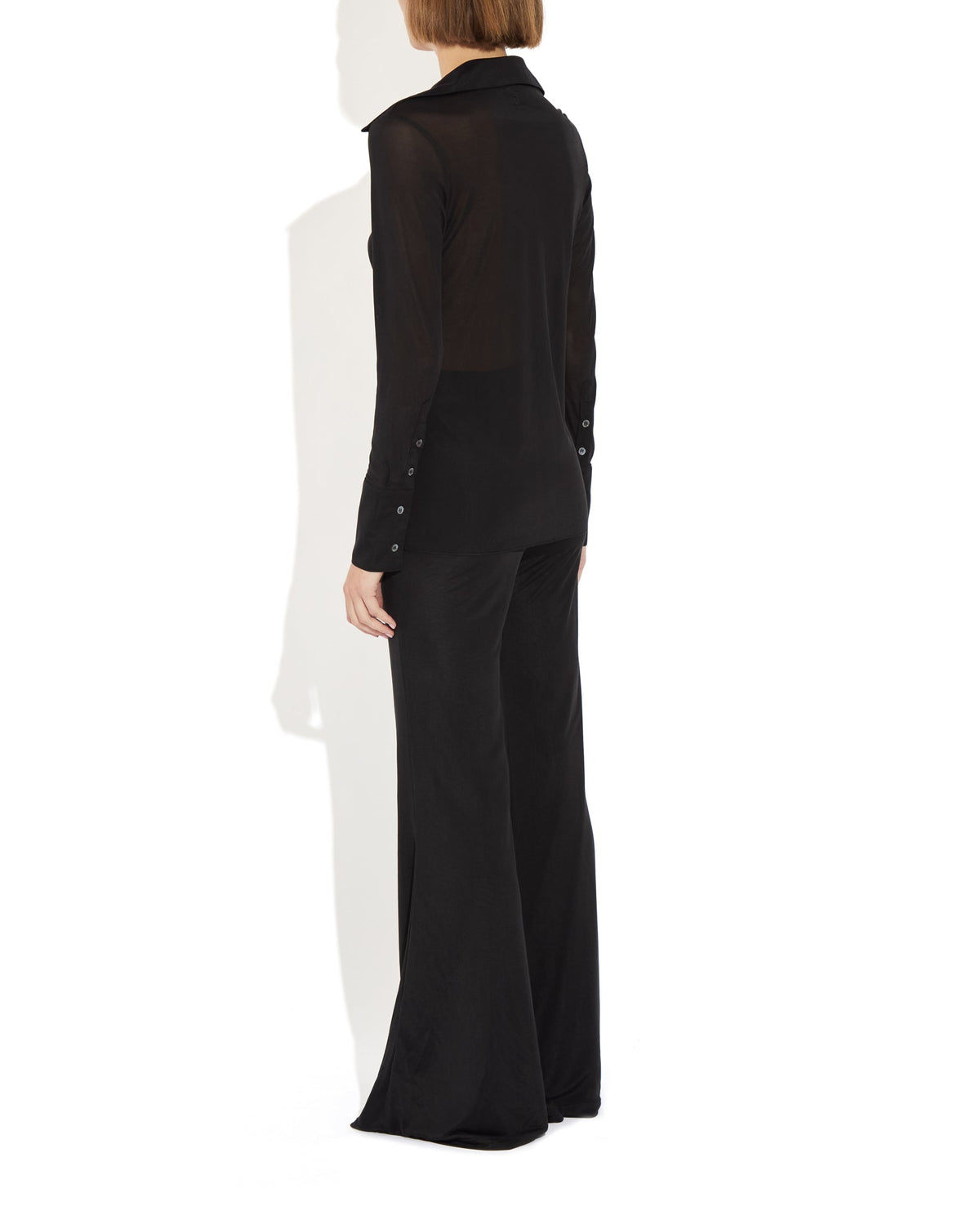 Semi-Sheer Serge Blouse - THE PARK