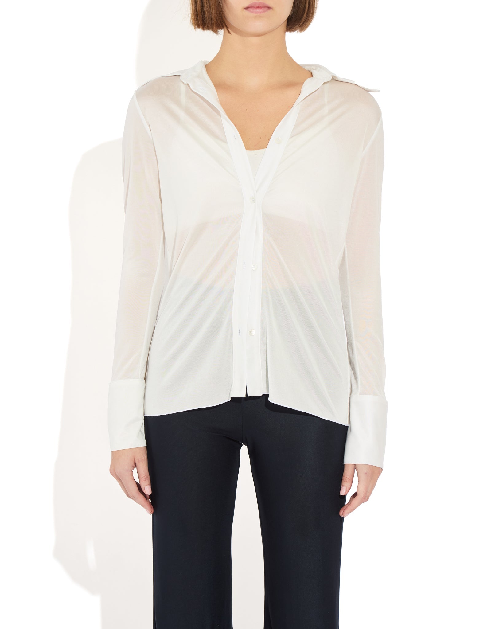Semi-Sheer Serge Blouse - The Park